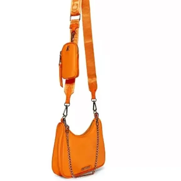 NWT Steve Madden Crossbody Bag w/ Airpod Pouch - Orange - Picture 4 of 17